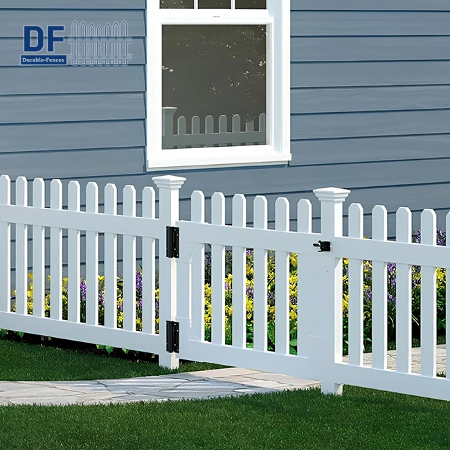 White Vinyl Fence Door